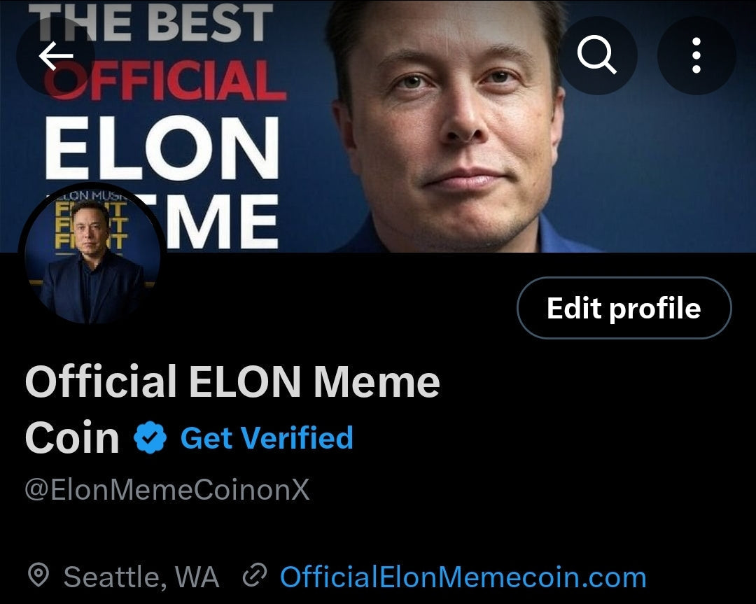 Find us on X (twitter) - Official ELON Meme Coin